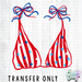 HT5548 • PATRIOTIC BIKINI TOP-Country Gone Crazy-Country Gone Crazy