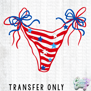 HT5549 • PATRIOTIC BIKINI BOTTOMS-Country Gone Crazy-Country Gone Crazy