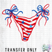 HT5549 • PATRIOTIC BIKINI BOTTOMS-Country Gone Crazy-Country Gone Crazy