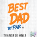 HT5551 • BEST DAD BY PAR BACK POCKET-Country Gone Crazy-Country Gone Crazy