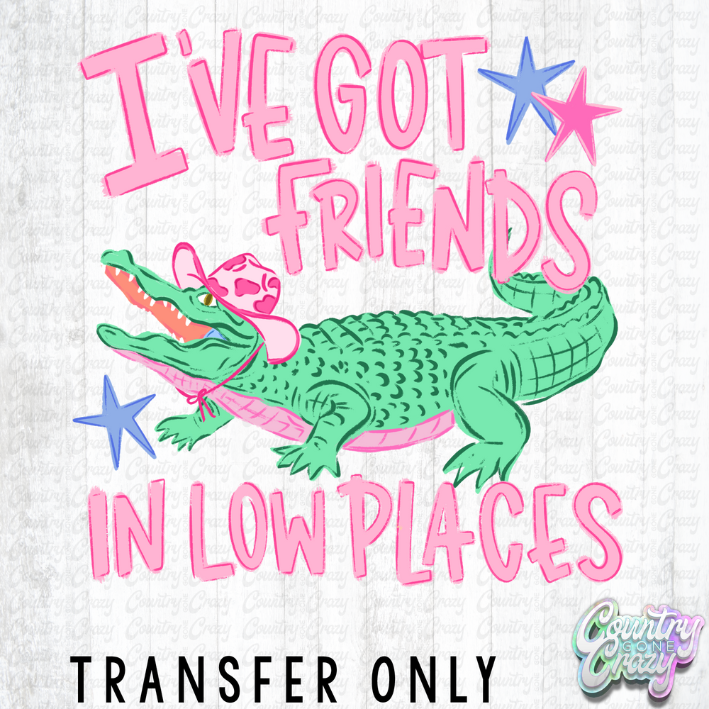 HT5584 • FRIENDS IN LOW PLACES GATOR-Country Gone Crazy-Country Gone Crazy