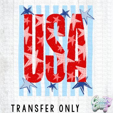 HT5665 • USA VERTICAL STRIPES-Country Gone Crazy-Country Gone Crazy