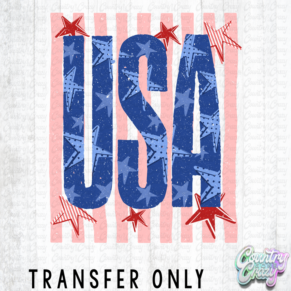 HT5666 • USA VERTICAL STRIPES RED
