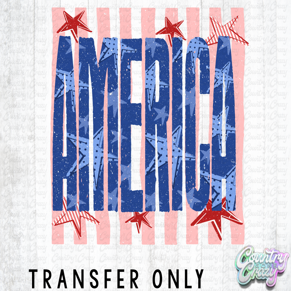 HT5667 • AMERICA VERTICAL STRIPES RED