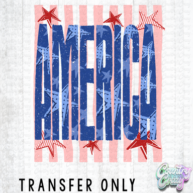 HT5667 • AMERICA VERTICAL STRIPES RED-Country Gone Crazy-Country Gone Crazy