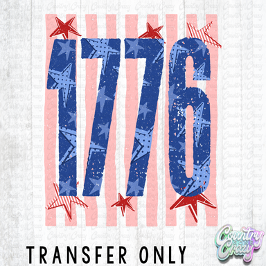 HT5669 • 1776 VERTICAL STRIPES RED-Country Gone Crazy-Country Gone Crazy