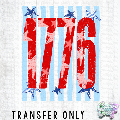 HT5670 • 1776 VERTICAL STRIPES BLUE-Country Gone Crazy-Country Gone Crazy
