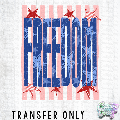 HT5674 • FREEDOM VERTICALSTRIPES RED-Country Gone Crazy-Country Gone Crazy