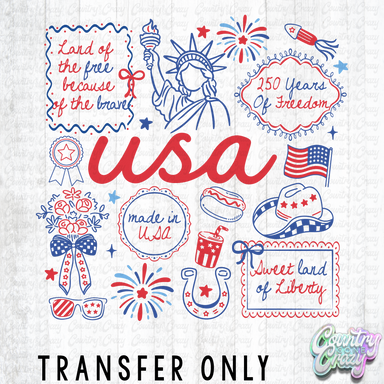 HT5678 • USA COLLAGE-Country Gone Crazy-Country Gone Crazy