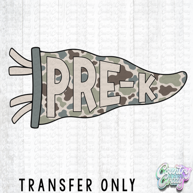 HT5720 • PRE-K CAMO PENNANT-Country Gone Crazy-Country Gone Crazy