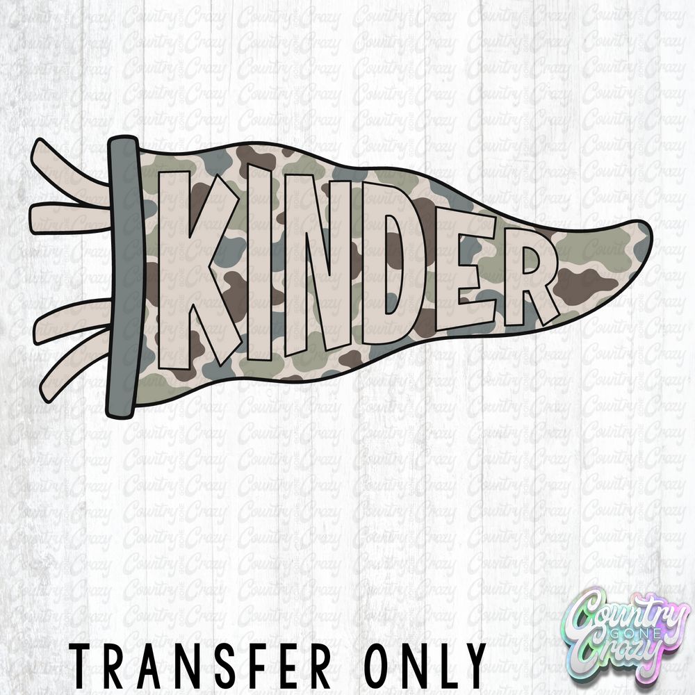 HT5721 • KINDER CAMO PENNANT-Country Gone Crazy-Country Gone Crazy