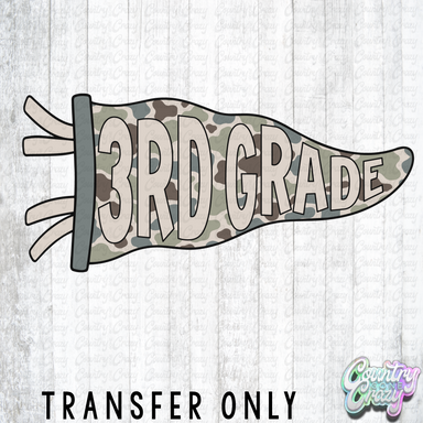 HT5724 • THIRD GRADE CAMO PENNANT-Country Gone Crazy-Country Gone Crazy