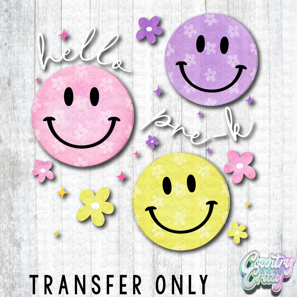 HT5734 •  HELLO PRE-K SMILEY WHITE WORDS