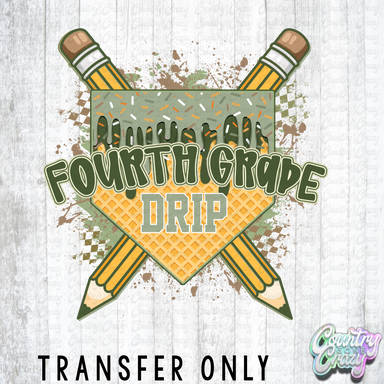 HT5757 • FOURTH GRADE DRIP PENNANT-Country Gone Crazy-Country Gone Crazy