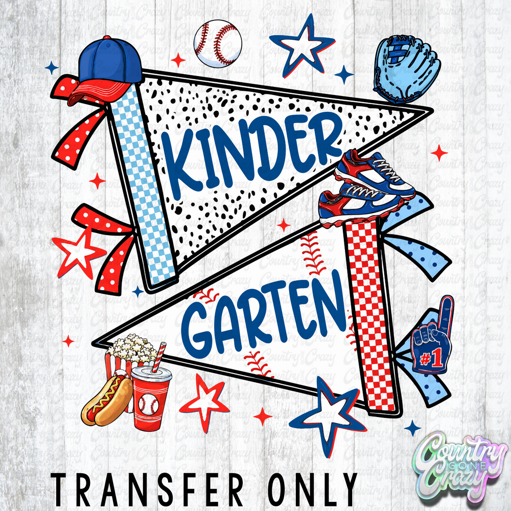 HT5767 • KINDERGARTEN BASEBALL PENNANT