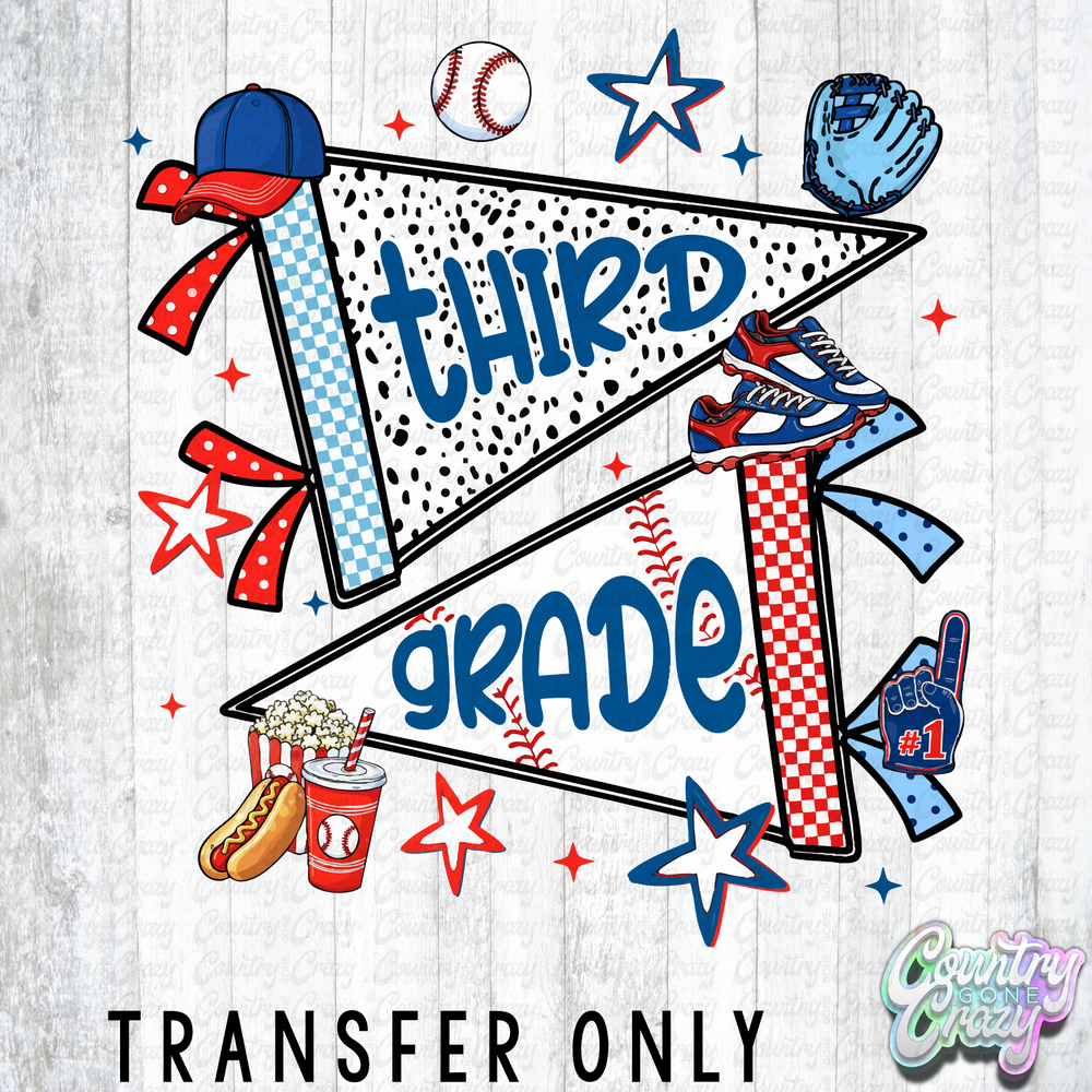 HT5770 • THIRD GRADE BASEBALL PENNANT