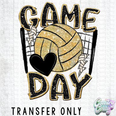 HT5796 • VOLLEYBALL GAME DAY-Country Gone Crazy-Country Gone Crazy