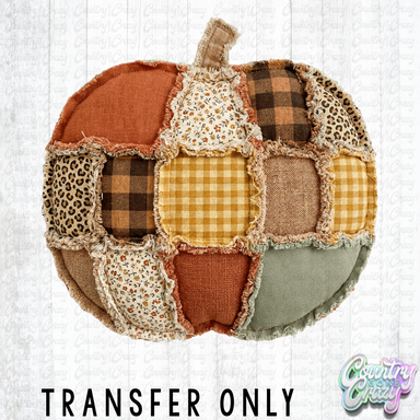 HT5814 • FAUX PATCH PUMPKIN-Country Gone Crazy-Country Gone Crazy