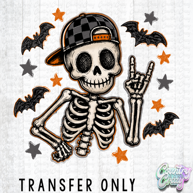 HT5826 • CHECKERED BOY SKELETON-Country Gone Crazy-Country Gone Crazy