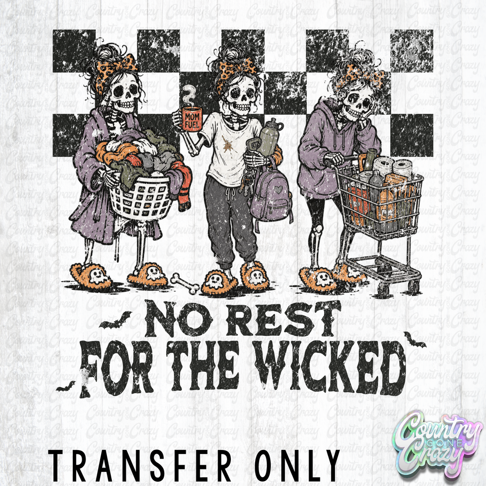 HT5832 • NO REST FOR THE WICKED BLACK WORDS