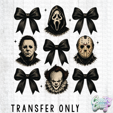 HT5840 • HORROR BOW COQUETTE-Country Gone Crazy-Country Gone Crazy