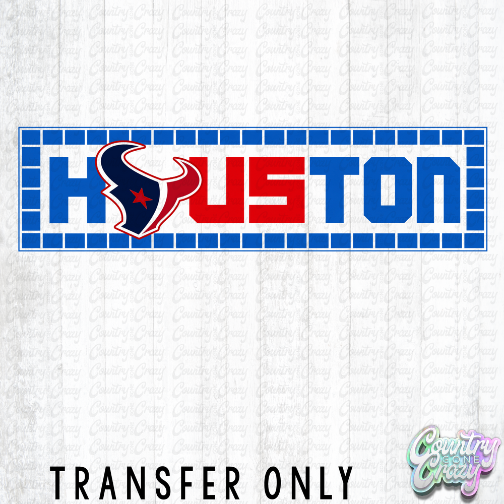 HT5876 • HOUSTON WITH BLUE BORDER