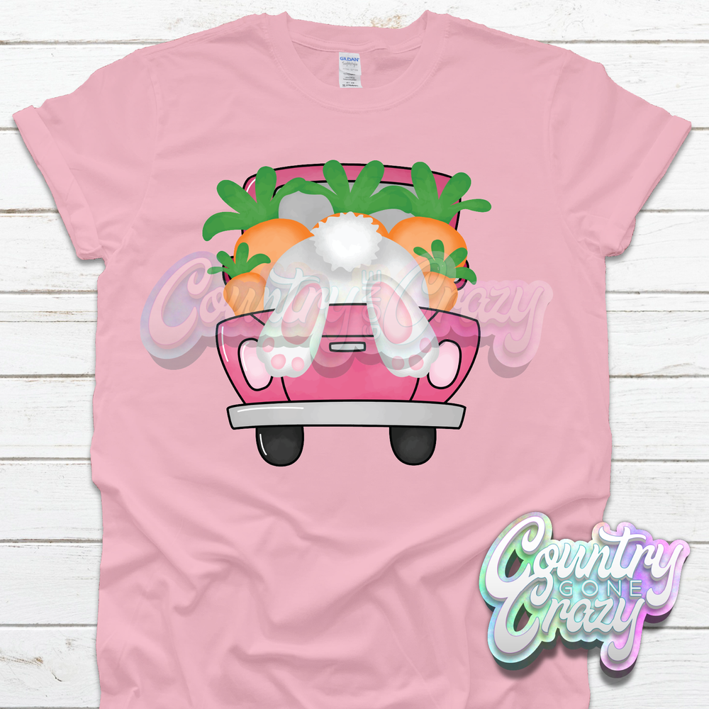 COTTON TAIL TRUCK - LIGHT PINK T-SHIRT-Country Gone Crazy-Country Gone Crazy