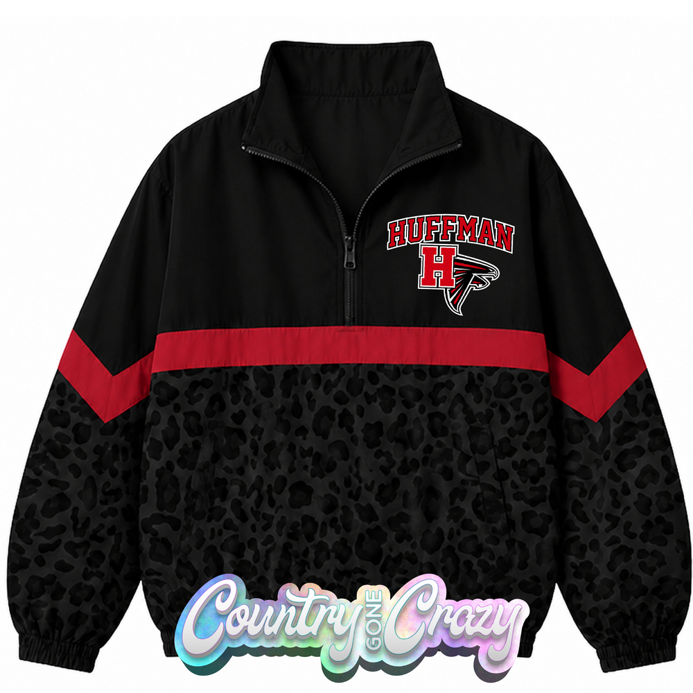 SCHOOL COLORS: RED/BLACK WINDBREAKER  // IN STOCK NOW