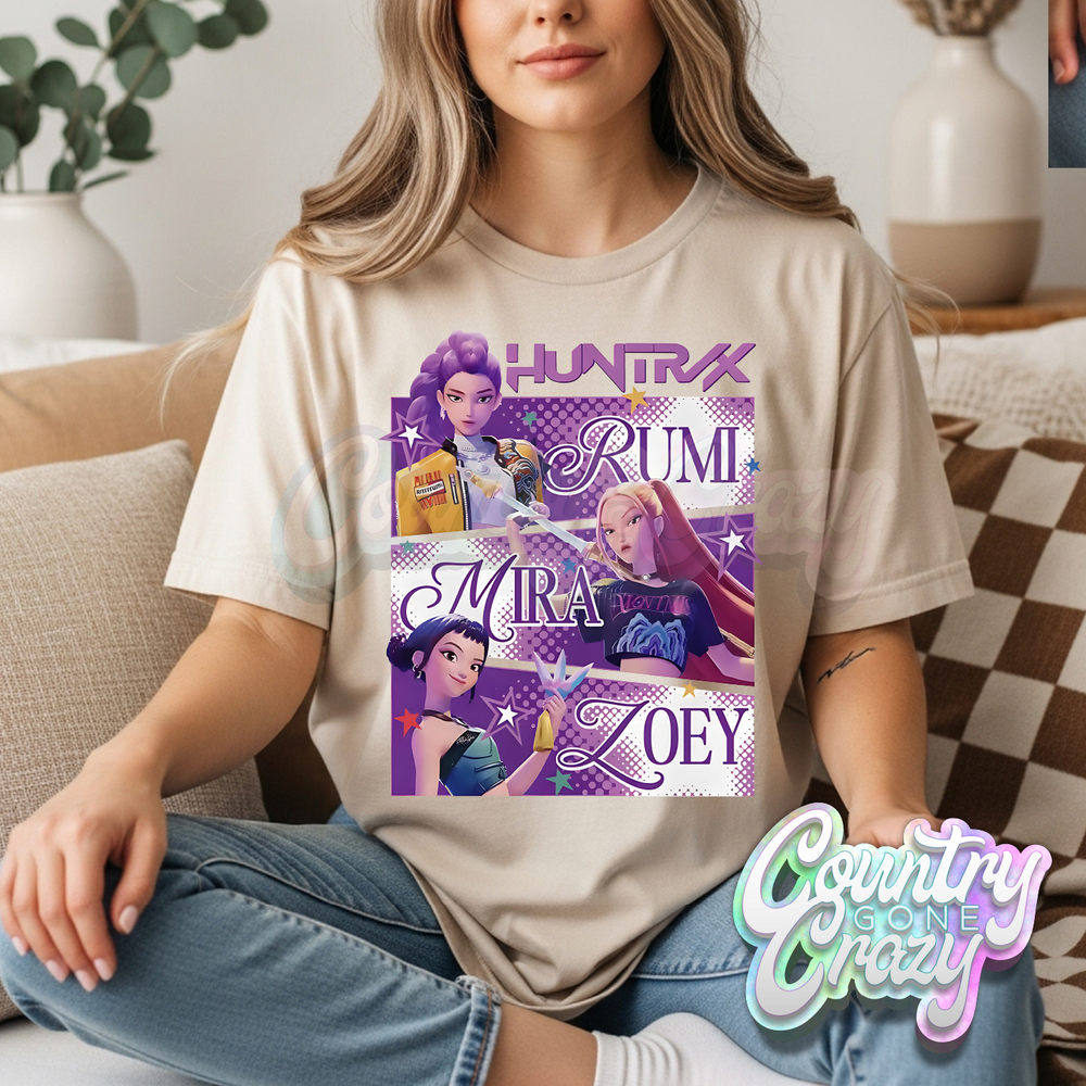 HUNTRIX - RUMI, MIRA & ZOEY T-SHIRT-Country Gone Crazy-Country Gone Crazy