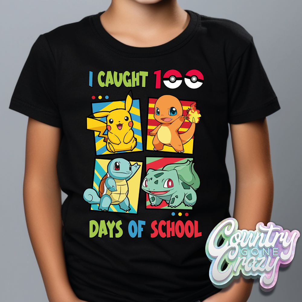 I CAUGHT 100 DAYS OF SCHOOL // T-Shirt-Country Gone Crazy-Country Gone Crazy
