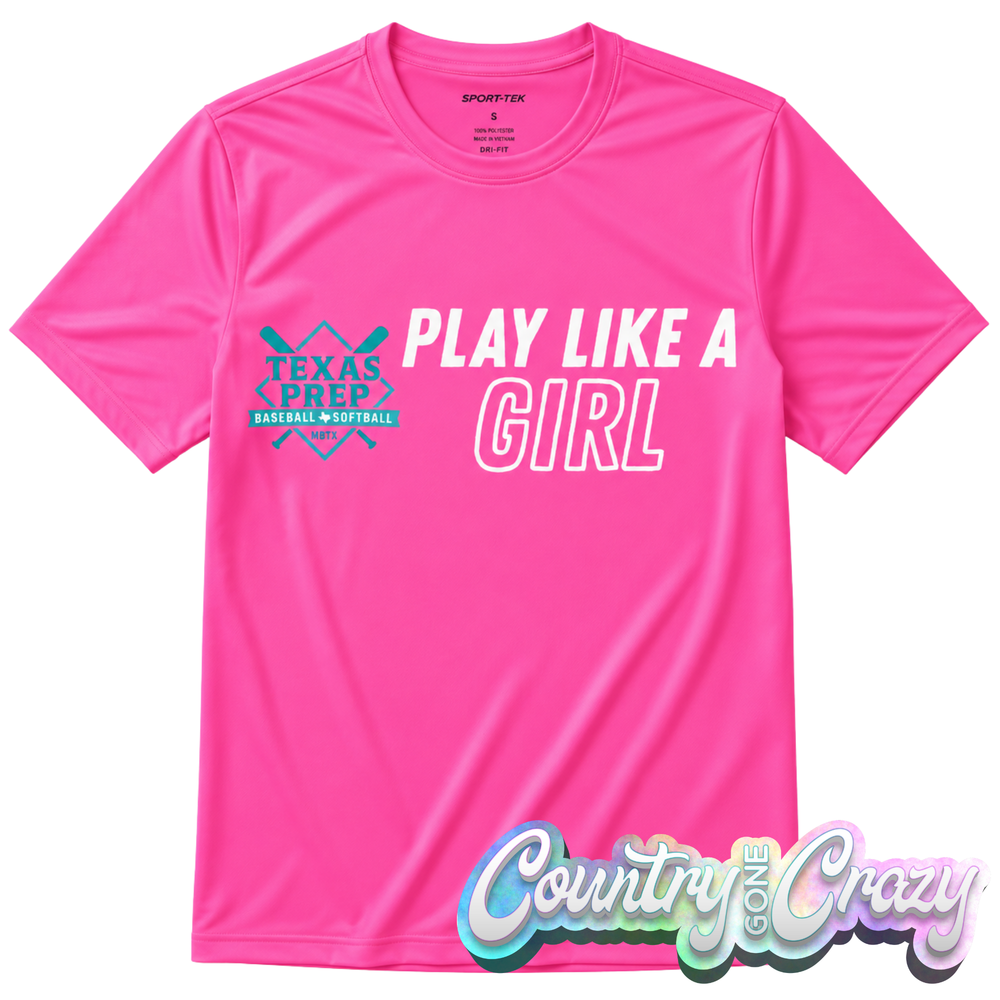 Texas Prep - Play Like A Girl // Sport-Tek // Neon Pink