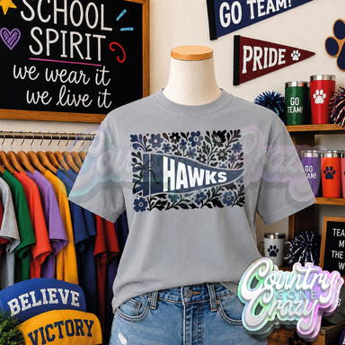 HAWKS - FLORAL PENNANT-Country Gone Crazy-Country Gone Crazy