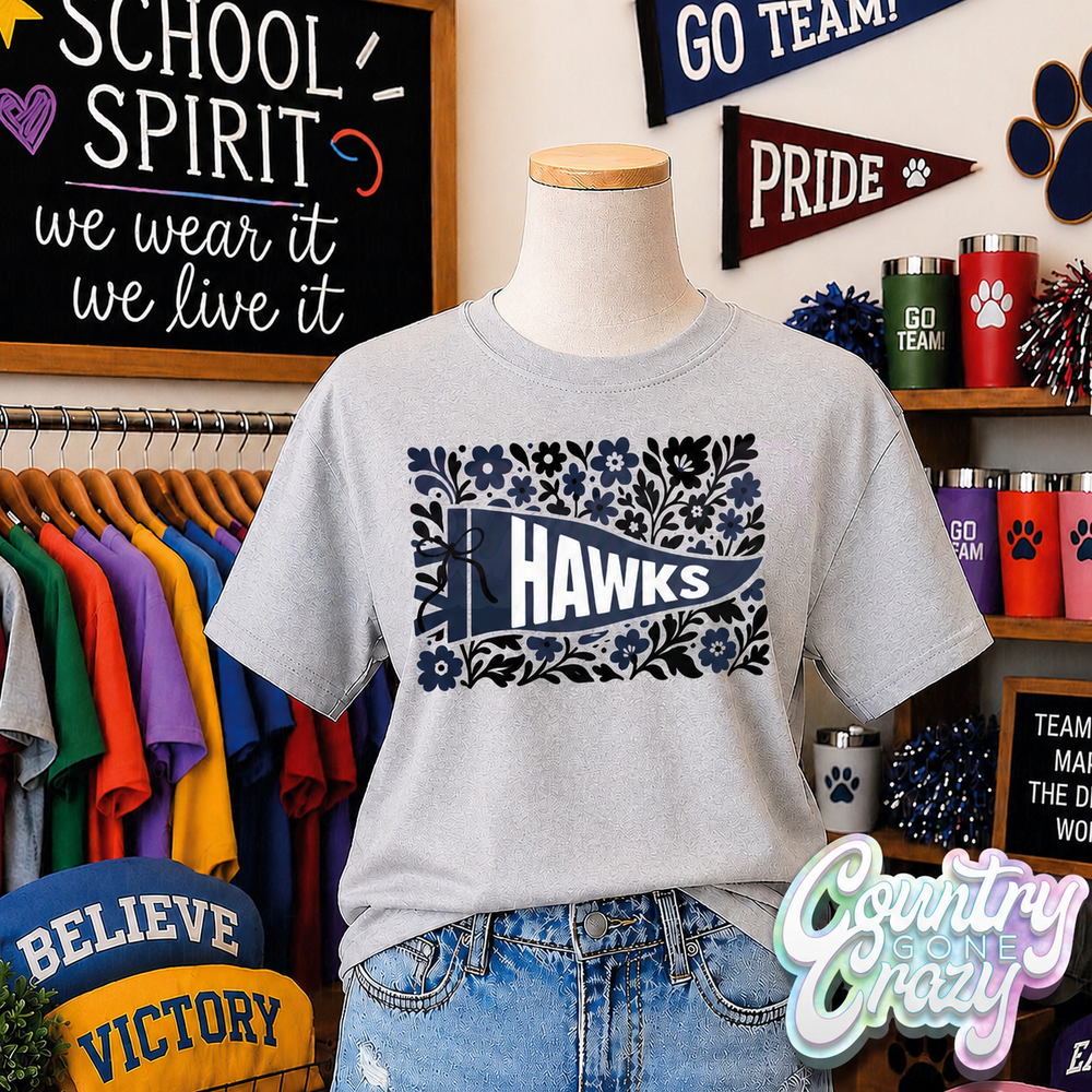 HAWKS - FLORAL PENNANT-Country Gone Crazy-Country Gone Crazy