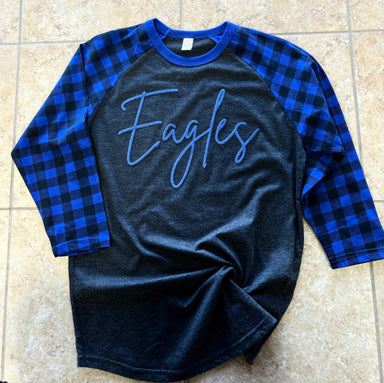 EAGLES •• JLT Raglan// Blue Sleeves-Country Gone Crazy-Country Gone Crazy