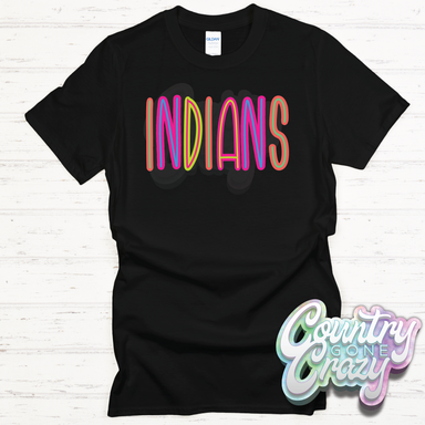 Indians Bright T-Shirt-Country Gone Crazy-Country Gone Crazy