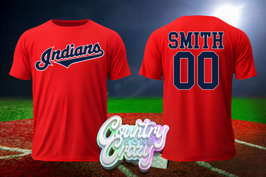 CLEVELAND INDIANS // DRI-FIT-Port & Company-Country Gone Crazy