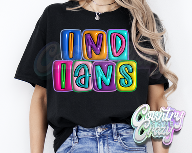 Indians •• Bubble •• T-Shirt-Country Gone Crazy-Country Gone Crazy