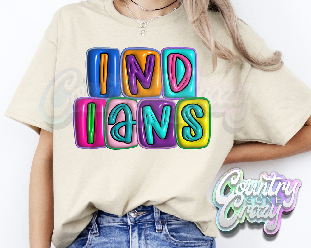 Indians •• Bubble •• T-Shirt-Country Gone Crazy-Country Gone Crazy