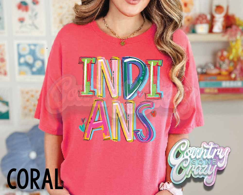 Indians • Splash • T-Shirt-Country Gone Crazy-Country Gone Crazy