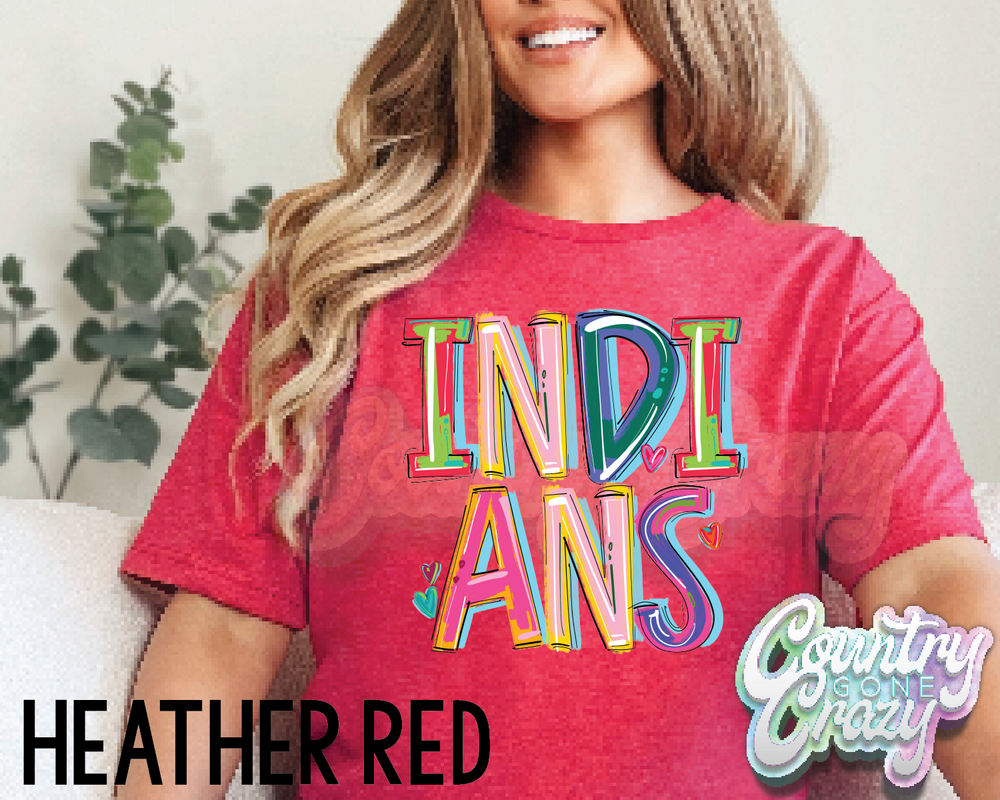 Indians • Splash • T-Shirt-Country Gone Crazy-Country Gone Crazy