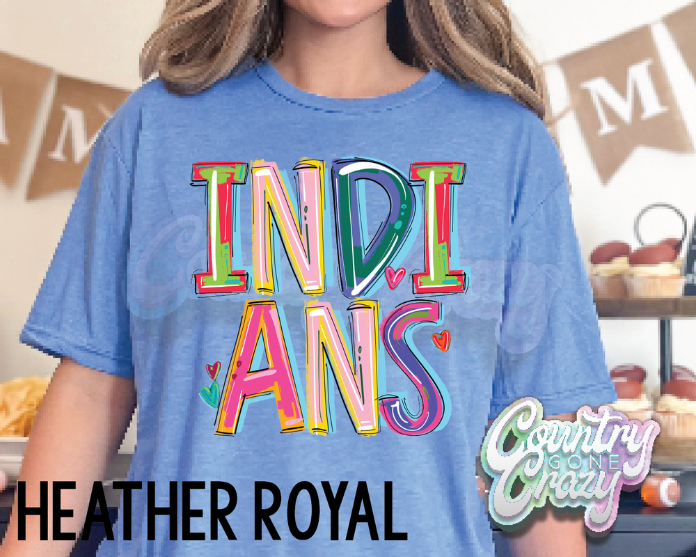 Indians • Splash • T-Shirt-Country Gone Crazy-Country Gone Crazy