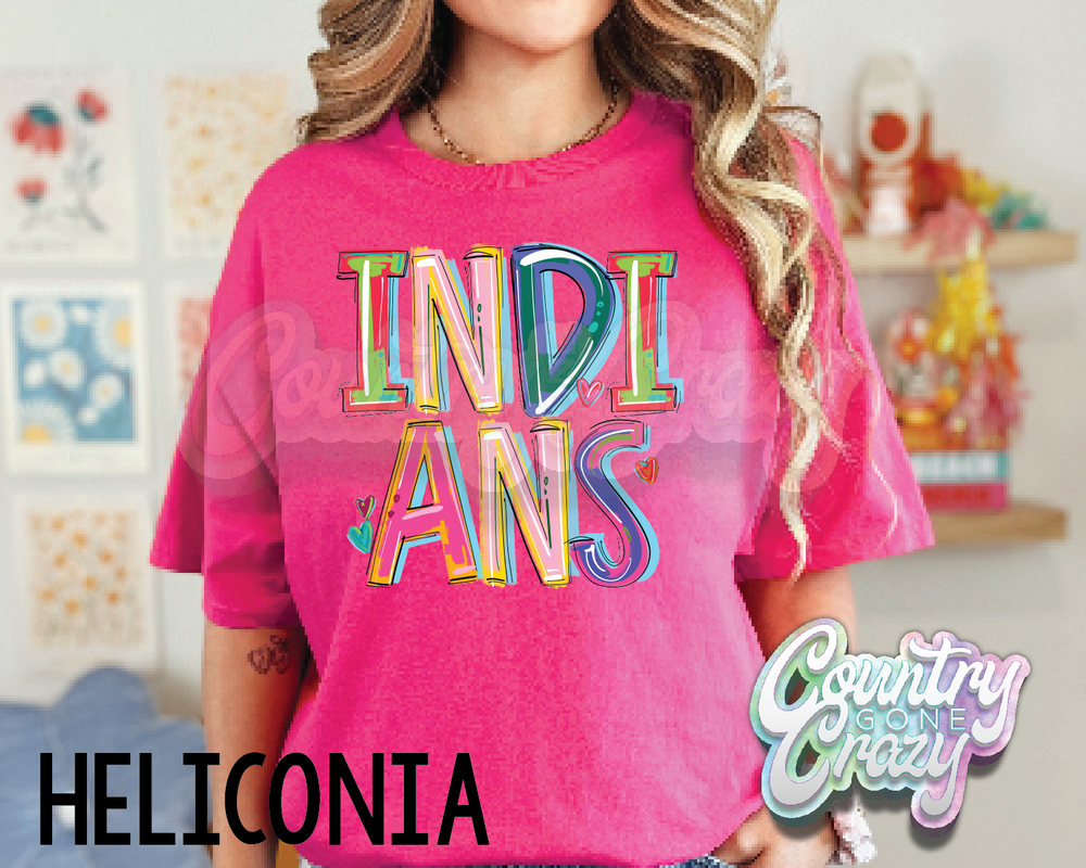 Indians • Splash • T-Shirt-Country Gone Crazy-Country Gone Crazy