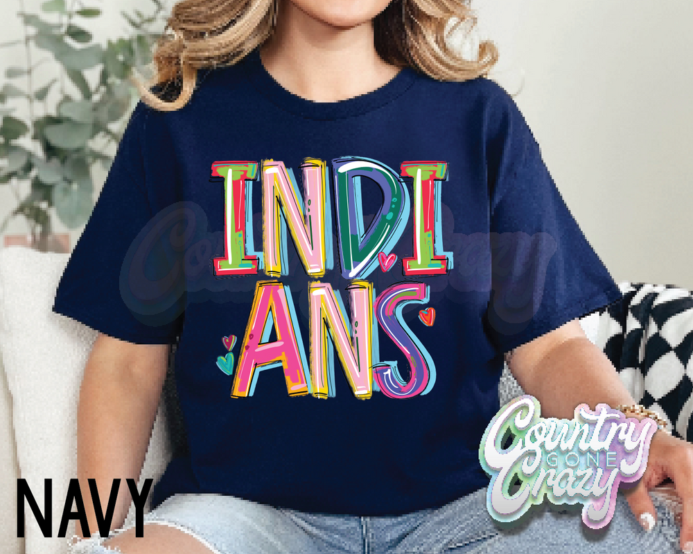 Indians • Splash • T-Shirt-Country Gone Crazy-Country Gone Crazy