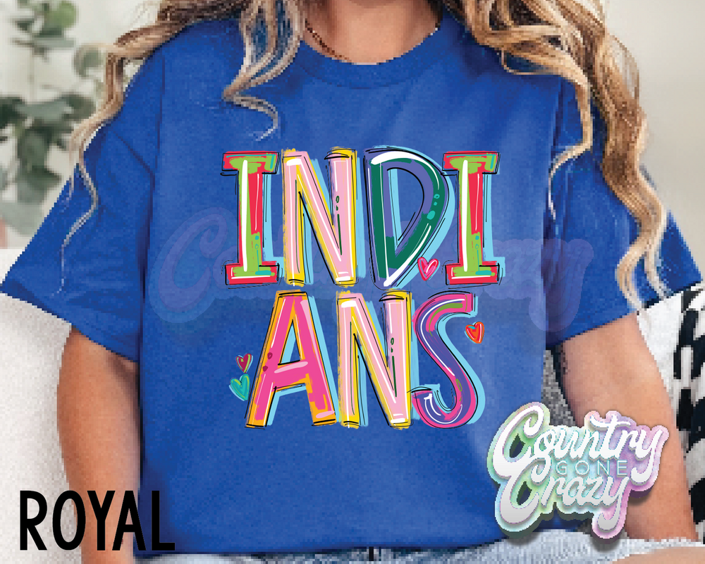 Indians • Splash • T-Shirt-Country Gone Crazy-Country Gone Crazy