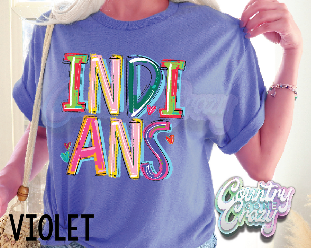 Indians • Splash • T-Shirt-Country Gone Crazy-Country Gone Crazy