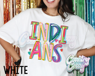 Indians • Splash • T-Shirt-Country Gone Crazy-Country Gone Crazy