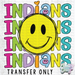 HT2581 | INDIANS SMILEY-Country Gone Crazy-Country Gone Crazy