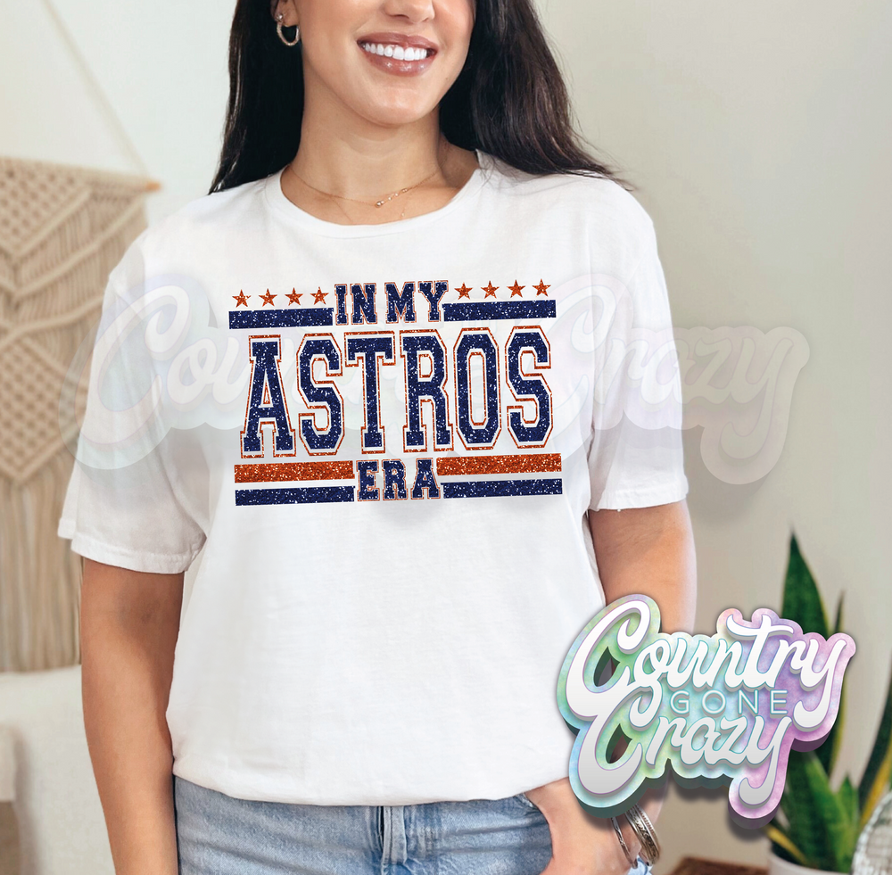 IN MY ASTROS ERA - WHITE T-Shirt-Country Gone Crazy-Country Gone Crazy