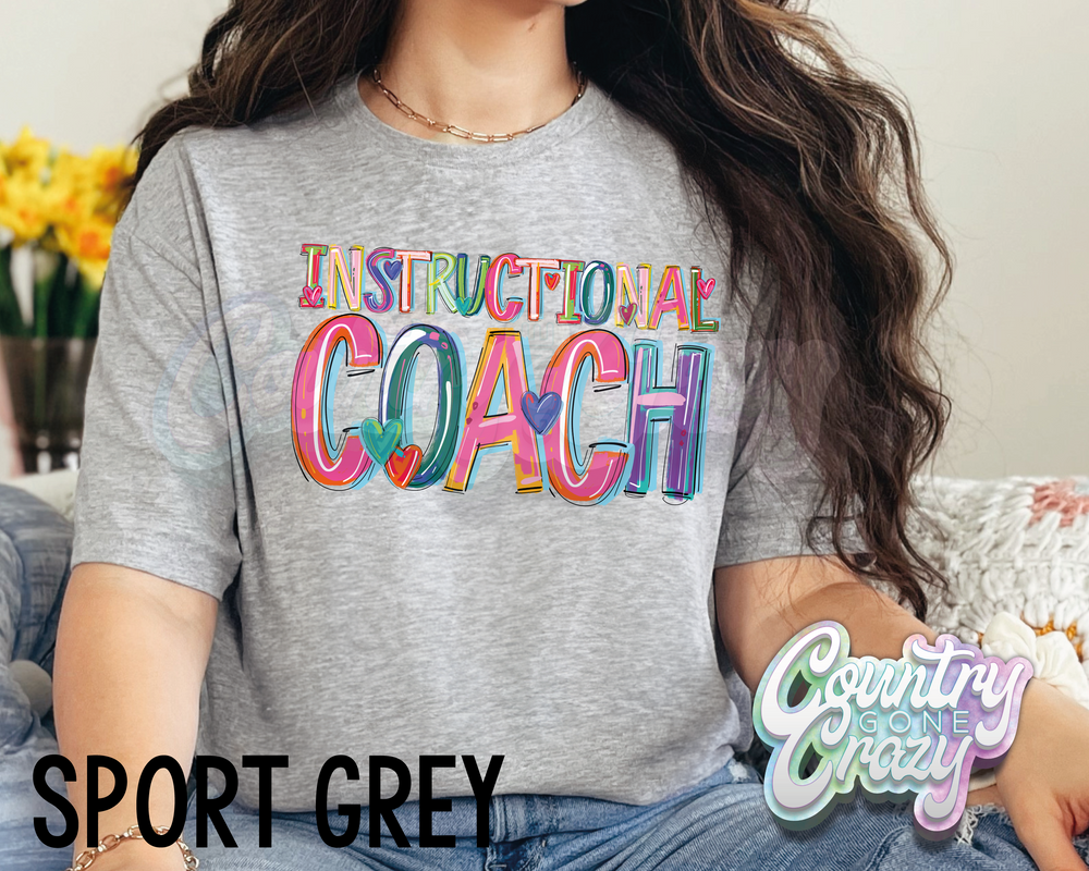 Instructional Coach • Splash • T-Shirt-Country Gone Crazy-Country Gone Crazy