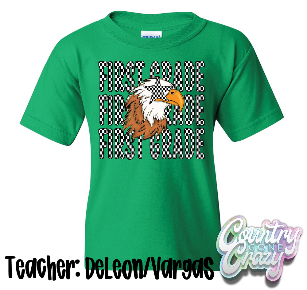 TEACHER: DELEON/VARGAS // ESS FIRST GRADE CLASS SHIRT-Gildan-Country Gone Crazy